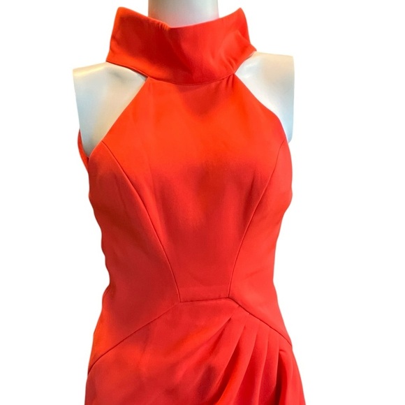 C/MEO Collective Orange Asymmetrical Ruched Midi Dress - Picture 4 of 10
